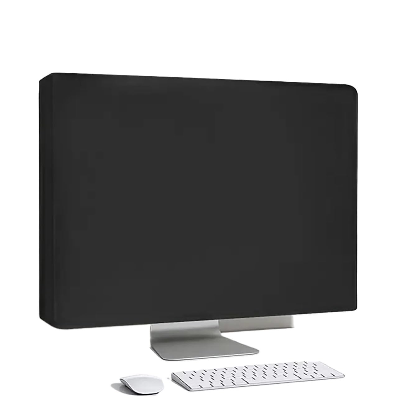 2pcs Waterproof 420D Oxford Cloth Monitor Cover - Anti-Static, Dustproof With HD Panel Protection, Black(53x9x35cm)