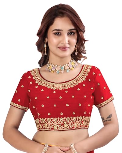 Chemisier en coton brodé Pujia Mills Bangalore à manches courtes pour femme