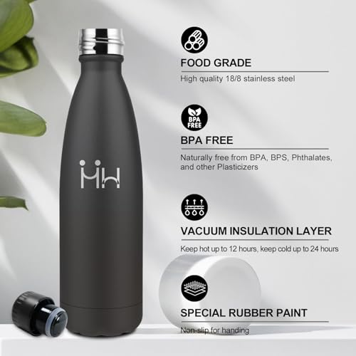 Miniatura 2 de Botella Agua Acero Inoxidable 750ml, Termo Agua sin BPA, Botella Termo Reutilizable, Cantimplora Termica con Doble Pared, Botella Termica para Oficina, Escuela, Yoga, Deporte, Senderismo, Aire Libre