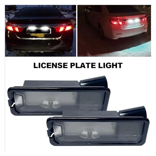 Luz LED de matrícula sin error de bombilla fundida para Golf 7 y Passat 3