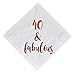 40 and Fabulous Cocktail Napkins, 50-Pack 3ply White Rose Gold 40th Birthday Dinner Celebration Party Decoration Napkin