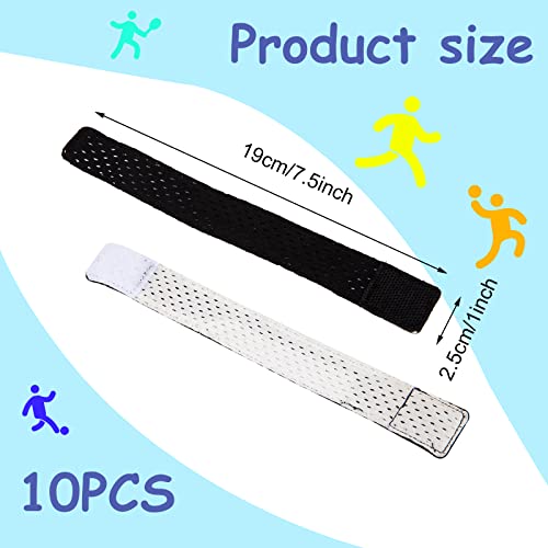 Yxmeiguo 5 Pairs Sleeve Bands T Shirt Sleeve Holders Soccer Softball Sleeve Ties Soccer Sleeve Scrunchies Sleeve Roll Up Holder For Softball Baseball Soccer Sports Sleeve Straps For Shirts #TOP1