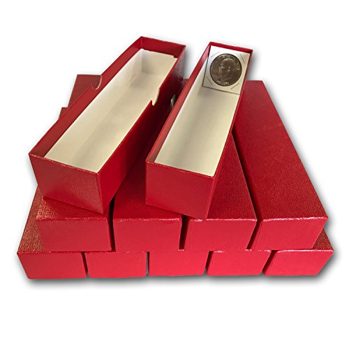 Guardhouse LOT of 10 Single Row 2x2 Storage Boxes for Coin Plastic & Paper Cardboard Flips