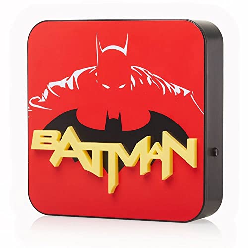 Numskull Lampe de bureau Batman - Accessoire de jeu pour chambre à coucher, maison, étude, bureau, travail - Produit officiel Batman