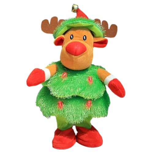 Peluche de Noël interactive : bonhomme de neige chanteur et danseur avec musique