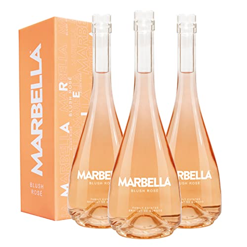 Marbella Blush Rosé - Pack 3 botellas de 75 cl - Vino rosado D.O. "Sierras de Málaga"