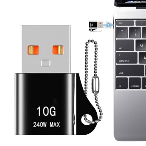 Générique - Adaptateur Haute Performance - Module Compact Débit 10 Gbit/s, Interface PD 240 W Charge Ultra-Rapide, Connecteur Porte-Clés USB Type-C pour Tablettes Ordinateurs Portables | Usage Mobile Num
