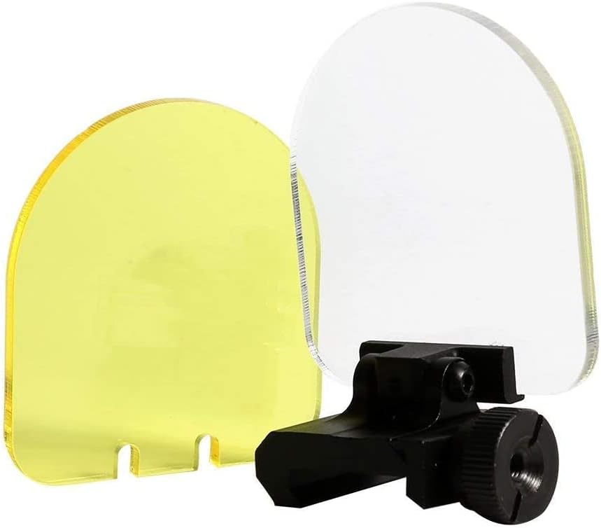 Airsoft - Protector de miras para lentes abatibles, protector de protección BBS, desmontaje rápido con dos lentes