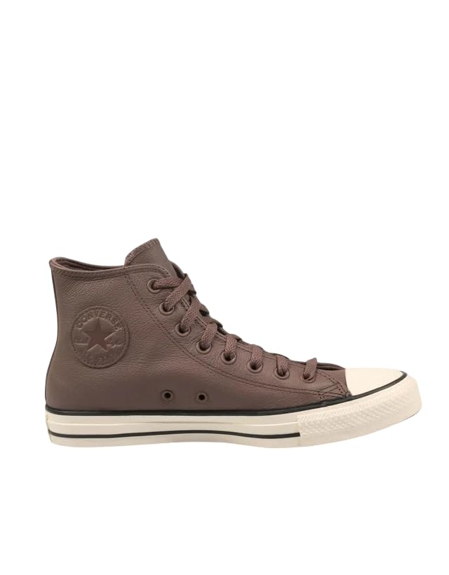 Unisex, Chuck Taylor All Star Leather High-Top, Pot Hole Plum/Egret/Black, Men 9.5, Women…