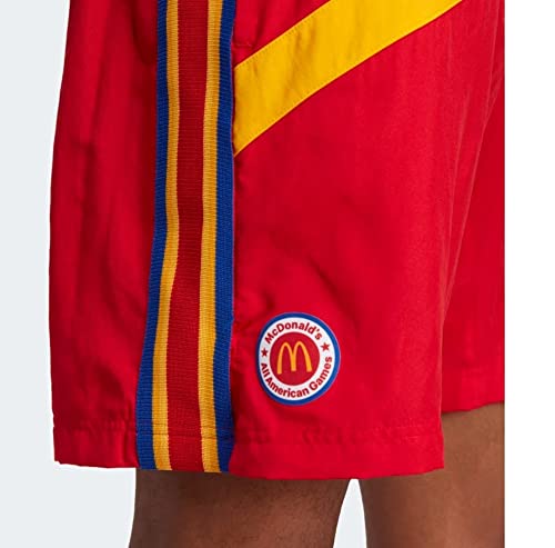 Adidas Men's Eric Emanuel Mcdonald's Basketball Shorts, Red Large #TOP2