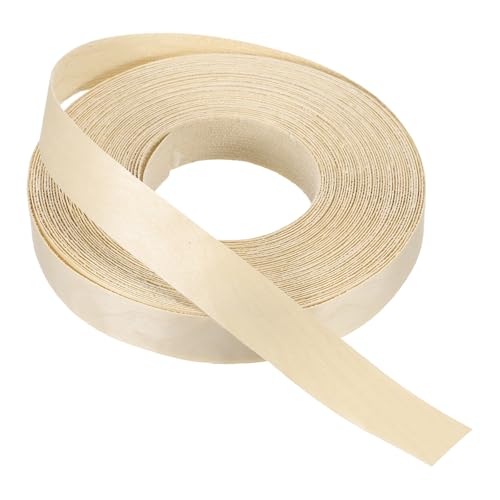 Cinta de madera de abedul de 1 pulgada preencolada PATIKIL para acabados de muebles