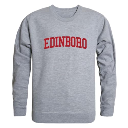 W Republic Edinboro University Fighting Scots Game Day Crewneck Sweatshirt Heather Grey X-Large