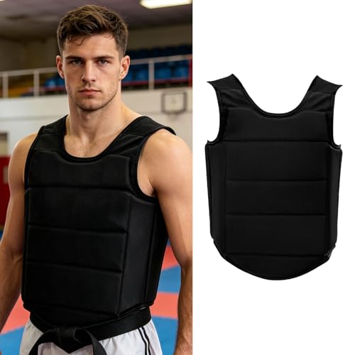 Protection de poitrine pour kickboxing et karaté protégeant les côtes
