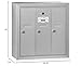 Salsbury Industries 3503ASU Surface Mounted Vertical Mailbox with 3 Doors and USPS Access, Aluminum