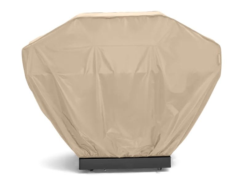 Housse de barbecue 177,8 cm pour grande cuisine extérieure - Protection vinyle brun clair