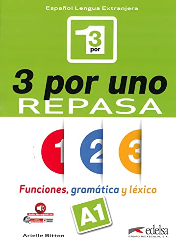 9783125358508 3 por uno - Repasa (A1): Buch + Audio-Online