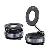 Magnetischer Handyhalter Auto – 360° drehbar & faltbar – Universal Smartphone Halterung mit Vakuum-Saugnapf – für Armaturenbrett, Rückspiegel & mehr