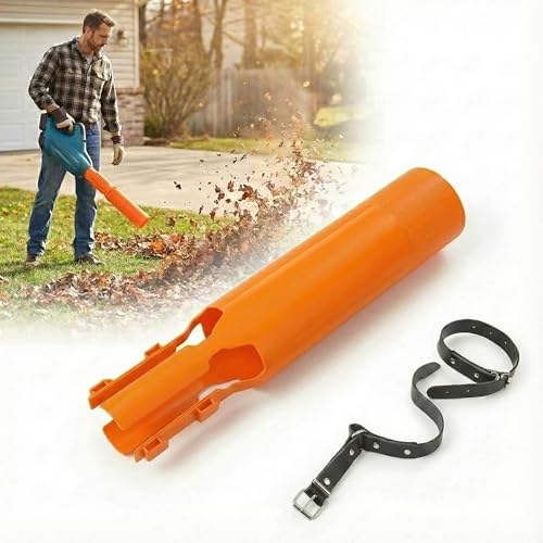 Zelunika, Leaf Blower Air Booster, 2X Airflow Amplifier Attachment for Leaf Blowers, Cyclone-Style Venturi Nozzle Extension, Universal Leaf Blower Attachment for 2–4 Inch Tubes