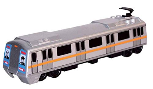 Image of Centy Toys Metro is A Model of Indian Metro Train -from (Kids s Hub) 16.7 X 4 X 5.5 cm Silver