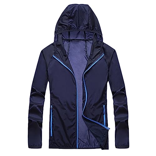 Summer Men Windbreaker Sun Protection Jacket Women Sports Thin Hooded Skin Coat Couple Jacket