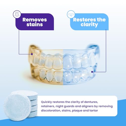 Retainer Brite – Comprimidos de limpeza Aligner para Invisalign, limpador de protetor de boca, limpa