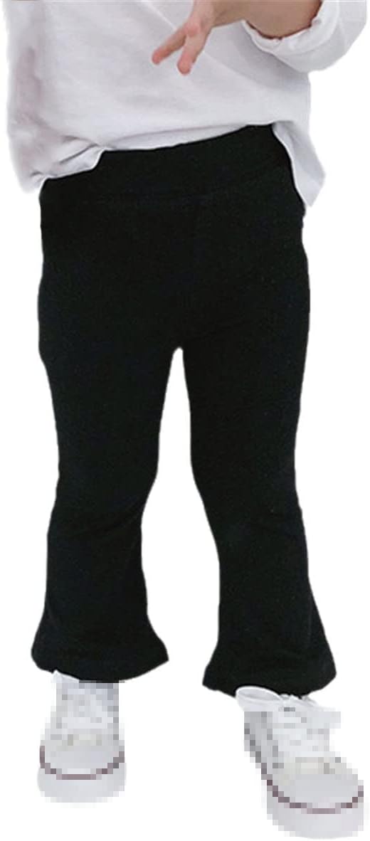 Spring Children's Girls' Solid Gray Black Pants All-Match Leggings Children's Cotton Pants