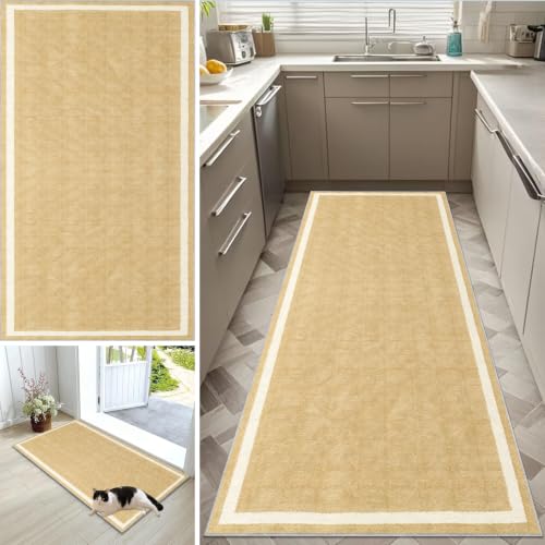 Alfombra de cocina lavable con base antideslizante protectora para suelo interior 2