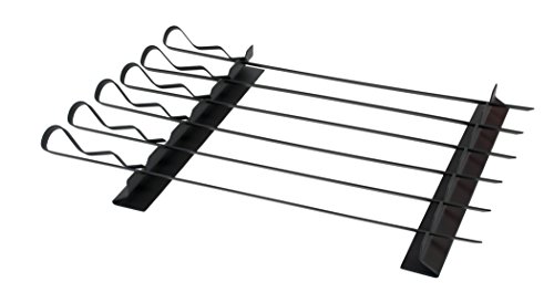 Charcoal Companion Non-Stick Kabob Rack with Six Skewers