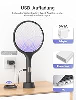 YISSVIC Elektrische Fliegenklatsche extra stark 4000V 2 in 1 Schwarz 1 STK – Ansicht 6