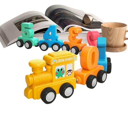 Número magnético tren, juego de trenes magnéticos | Números magnéticos Aprendiendo niños Tray Train,Las actividades preescolares impulsan las habilidades motoras finas interacción entre padres e hijos