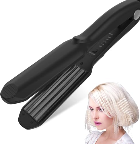 Crimping Iron Hair Crimper for Hair Hair Waver Volumizing Crimper with Titanium Ceramic Plates Styling Tools for Women Girls
