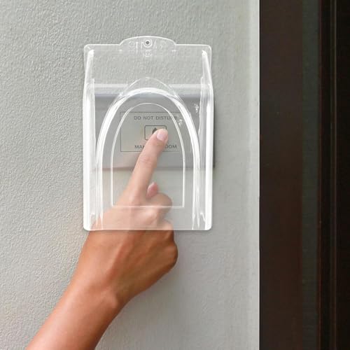 Cubierta de lluvia para timbre protector plástico exterior transparente 5