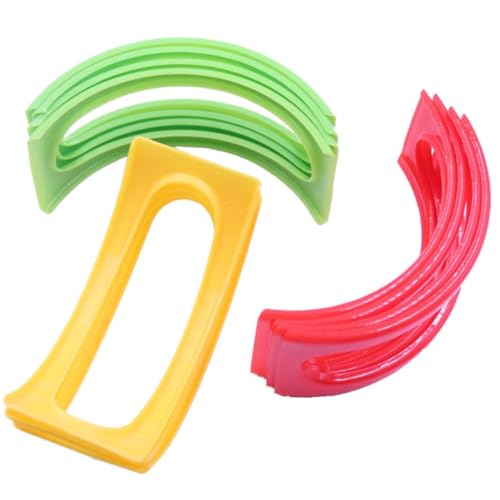 BEBEMOKO 24 Set Curved Food Rack Creative Food Storage Rack Taco Stand for Restaurant Stackable Tray for Booth