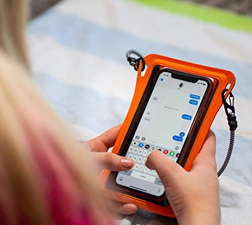 Stash7 Waterpocket Premium Waterproof Phone Pouch | The Only Adventure Grade Phone Case For Iphone 14, 14 Pro Max, 13, 13 Pro Max, 8, 8 Plus, Xs, Xs Max, Xr, Galaxy S9+, S10+ Orange #TOP3