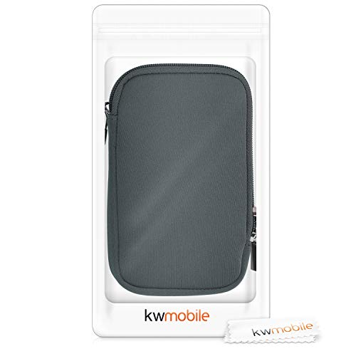 Image of kwmobile Carrying Case Compatible with Nintendo 3DS XL - Neoprene Console Pouch with Zipper - Grey