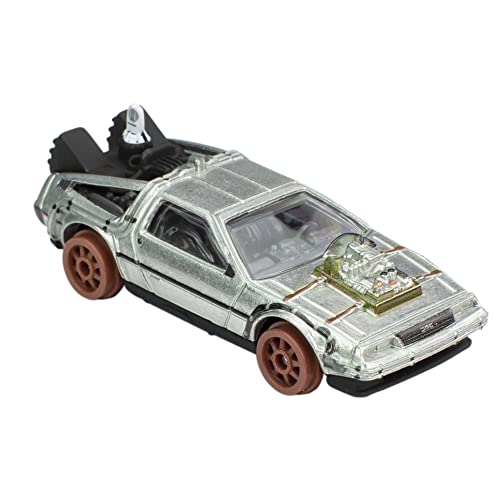 Hot Wheels DieCast Zurück in die Zukunft Delorean 1955 Schienenversion Maßstab 1:64 7cm Premium Real Riders