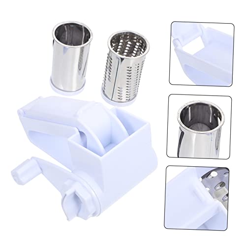 Set rallador de queso manual de acero inoxidable blanco miniatura 5