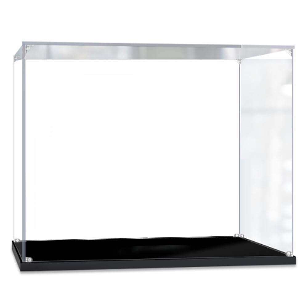 Parfco Color Showcase Dustproof Display Case For #42130,Acrylic Display Case Compatible With #42130 Motorcycle(Not Include Model Kit)(2Mm)