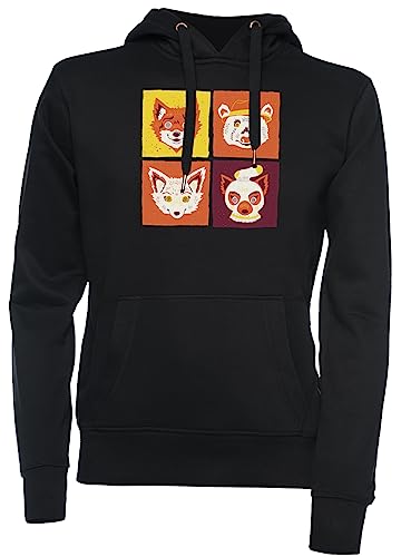 Fantastic Mr. Fox Unisexo Sudadera con Capucha Negro