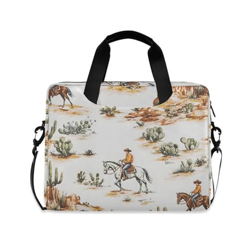 Maletín portátil con diseño western para laptop 13-15.6 pulgadas miniatura 1
