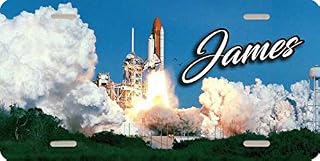 Personalized Space Shuttle License Plate