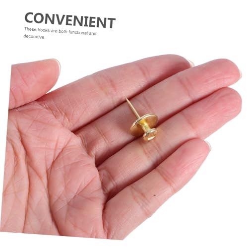 Image of Mipcase 30pcs Heart-Shaped Picture Hanging Nails Double-Headed Zinc Alloy Hooks for Cork Boards Decorative Push Pins for Photos Easy to Organize and Display Items