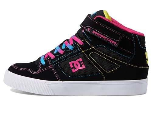 DC Shoes Girl's Dc Unisex-Child Pure High Top Ev Skate Shoes with Ankle Strap and Elastic Laces4