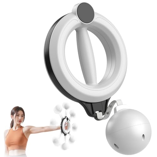 TINRIEF 二の腕痩せ 新設計モデル 前腕 手首 筋トレ 握力 トレーニング ダイエット器具 360度回転可能 スワンアーム パワーマシン 男女性 日本語説明書付 白