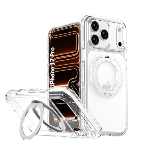 Coque iPhone 17 Pro silicone blanc pour regarder vos vidéos en voyage grâce au stand 360