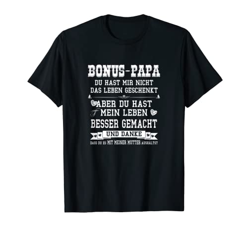 Bonus Papa outfit - Papá con texto en alemán Camiseta