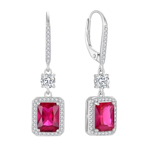Boucles d'oreilles pierre de naissance argent cadeau femme anniversaire