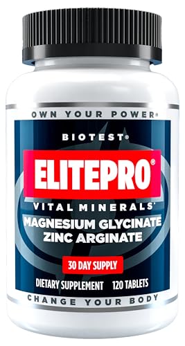 Biotest ElitePro Magnesium & Zinc - Albion Verified Chelated Minerals - 30 Servings