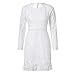 Toimothcn Women White Lace Dress Slash Neck Off Shoulder Cocktail Party Elegant Dress Sexy Prom Gown