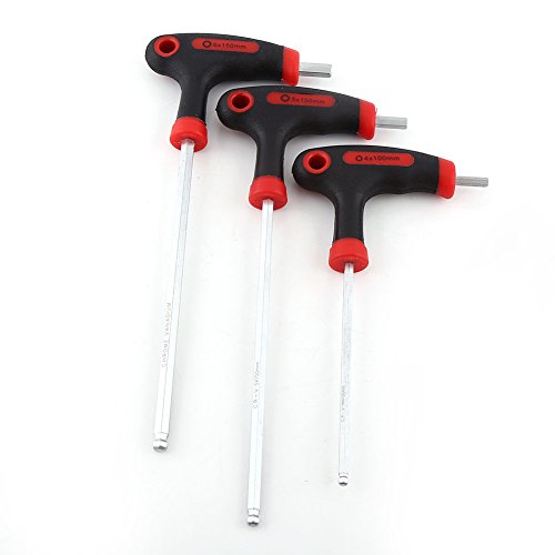 Kuuleyn Bicycle Cycling Torque Spanner,Internal Hex Key Combination Repair Tools,Allen Wrench,1Set of Durable Bike Hex Wrench Multi Functional Tool Long Handled Key Wrenches